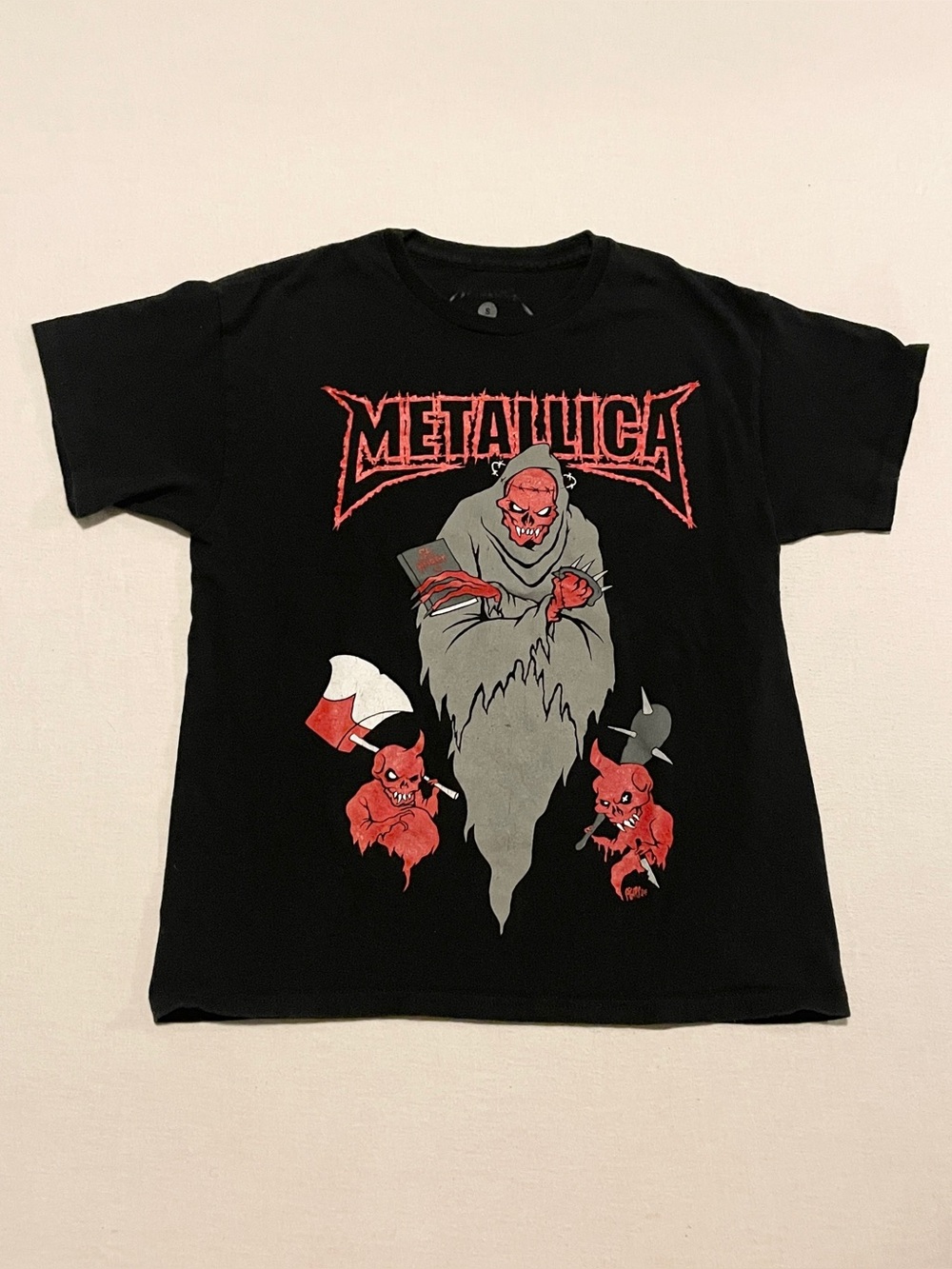 TMetallica St Anger Pushead Graphic T-Shirt  S Black Official Reaper Tee